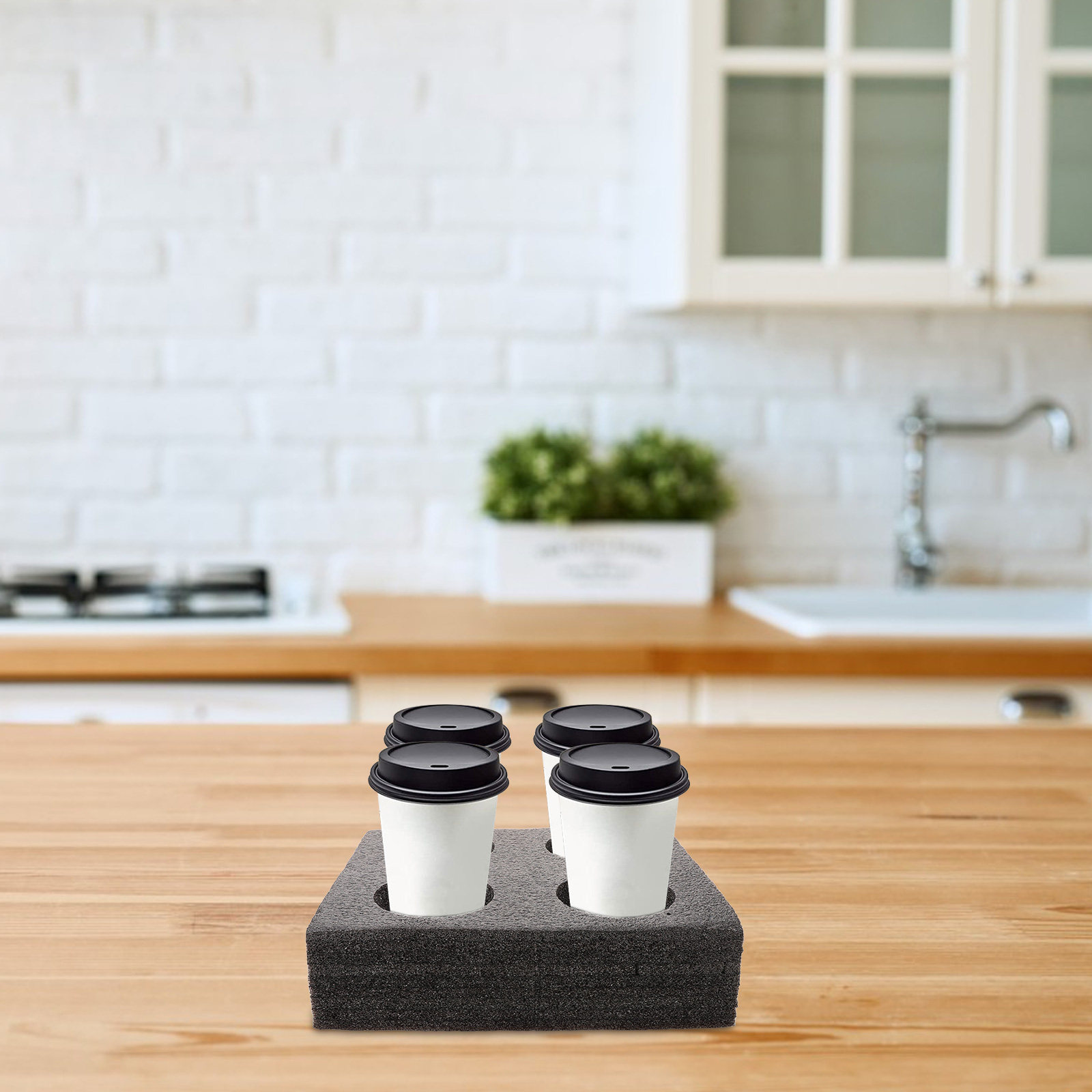 Coffee Tea Drinks - Milchtee-Becherträger, Kaffeebecher-Träger für Takeout, Heiß- und