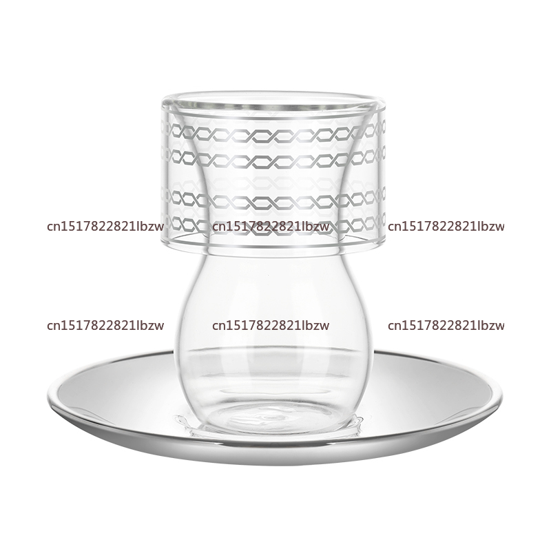 Espresso Cup Saucer - 2025 Deluxe Versilbertes Tee- und Kaffeetassen-Set