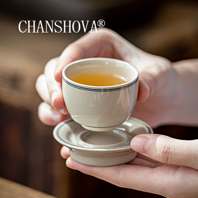 Espresso Cup Saucer - CHANSHOVA-Teetasse und Untertasse aus Keramik im