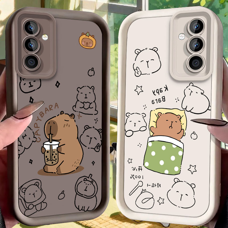 Coffee Plus Tea - Capybara Trinkendes Bubble Tea Handyhülle für