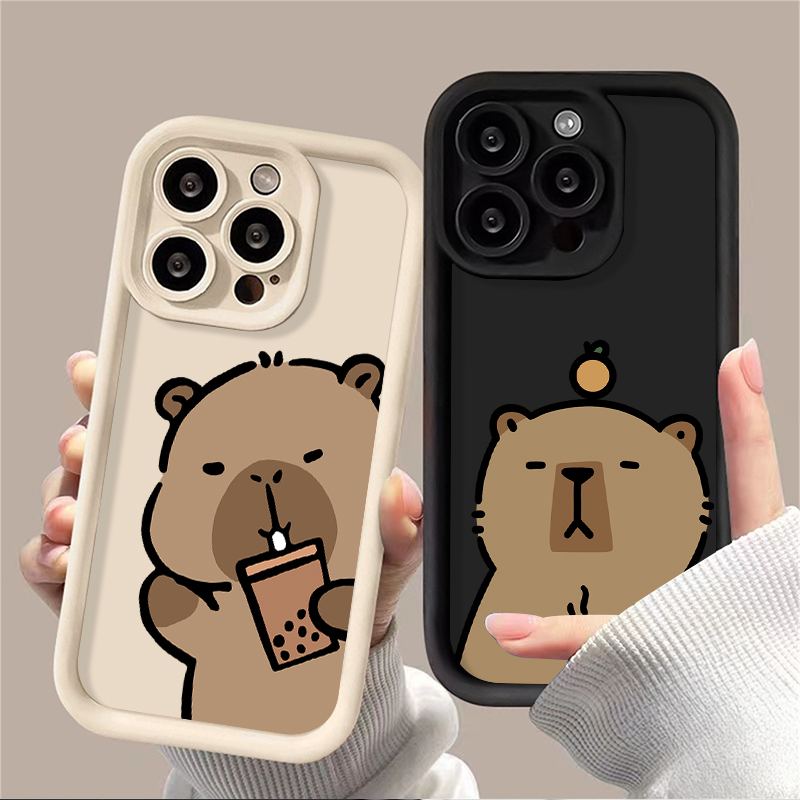 Coffee Plus Tea - Cartoon süße Capybara Hülle für Xiaomi