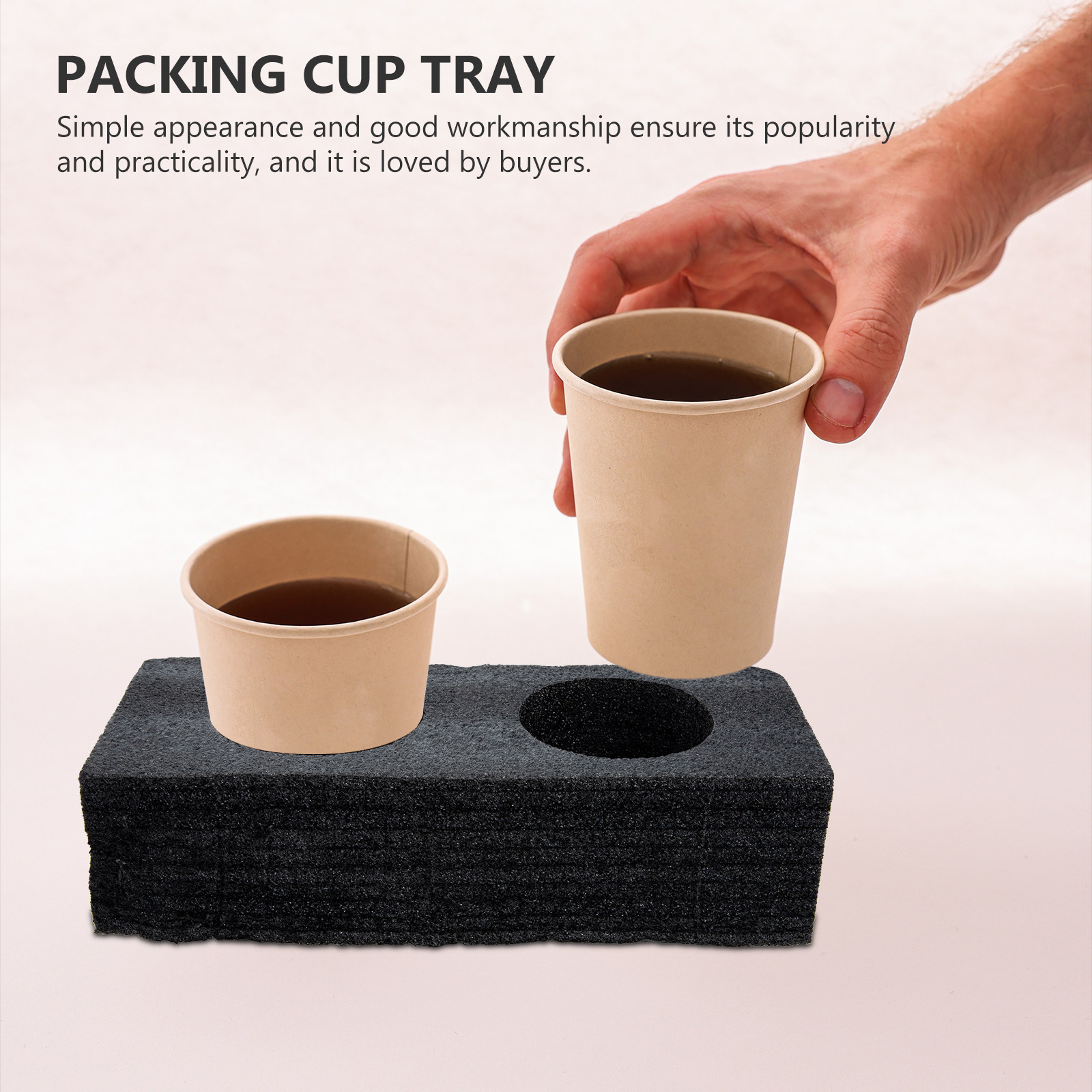 Coffee Tea Drinks - 2 Stück Premium-Getränketräger aus lebensmittelechtem Material