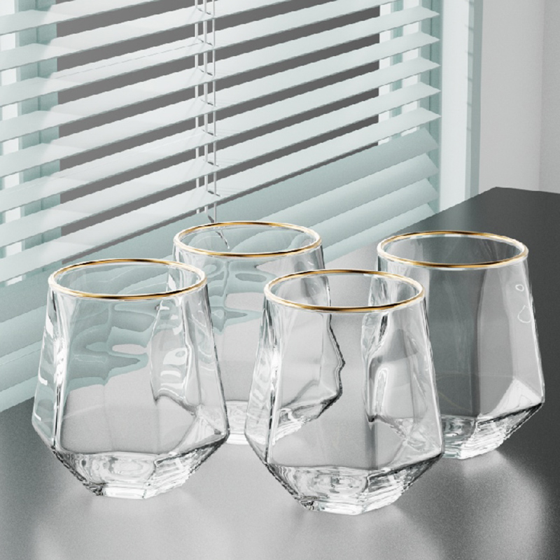 Coffee Tea Drinks - 320 ml 4-teiliges Set Sechseckige Tasse