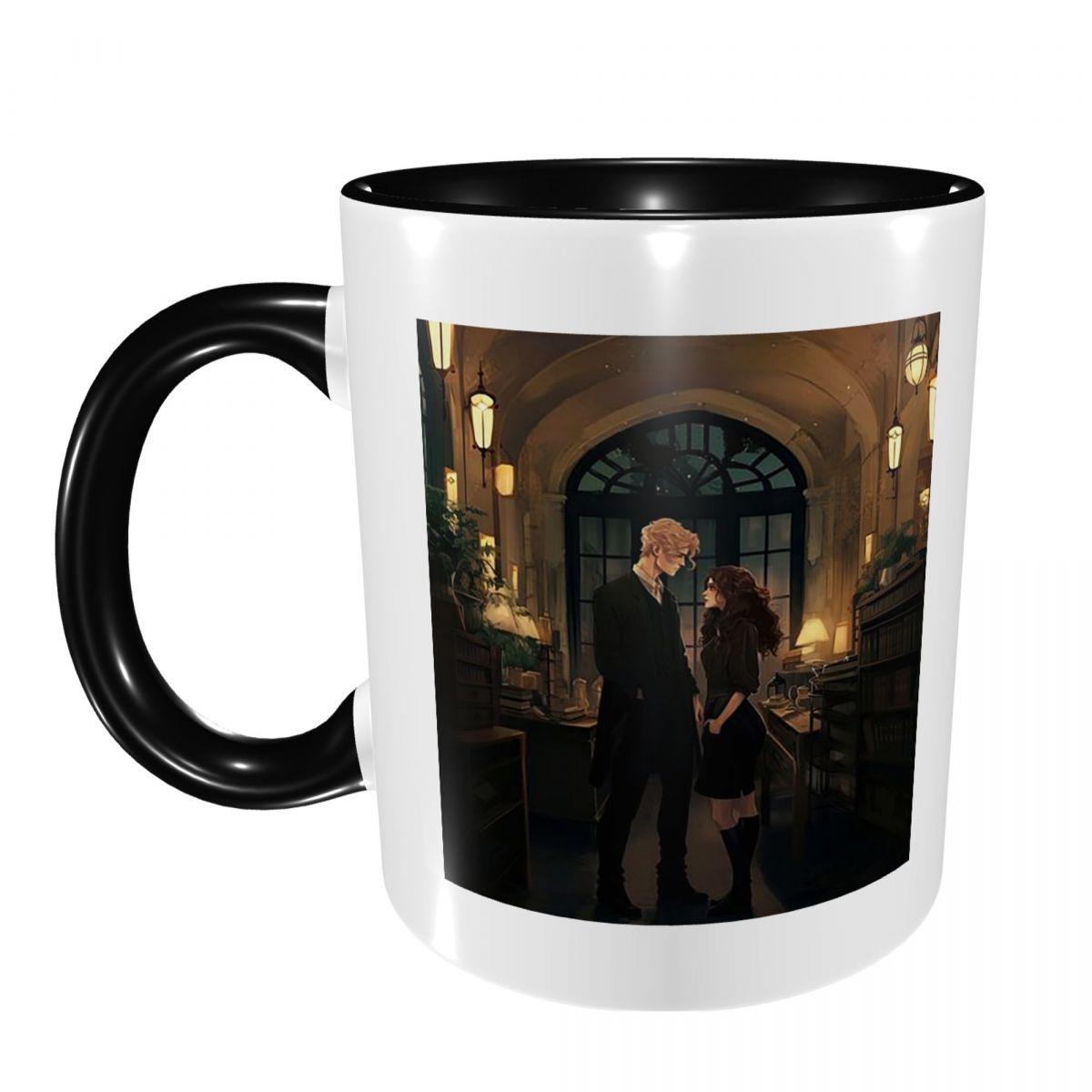 Coffee Tea Library - Dramione At The Library Tasse, lustige