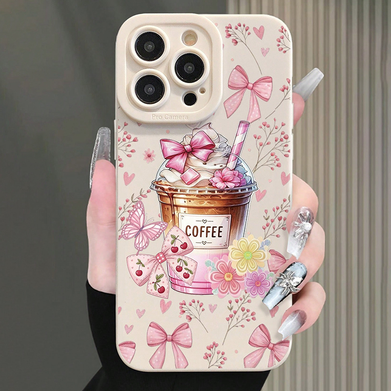 Rosa Schleife Kaffee-Muster Mi – Coffee Plus Tea Bewertung und Preis