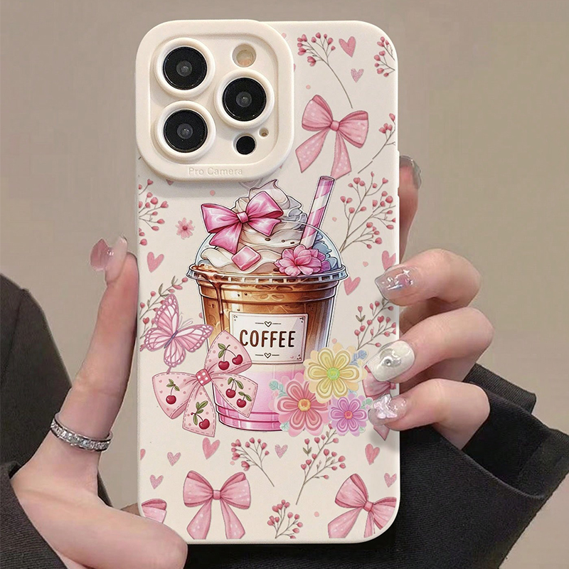Rosa Schleife Kaffee-Muster Mi – Coffee Plus Tea Bewertung und Preis