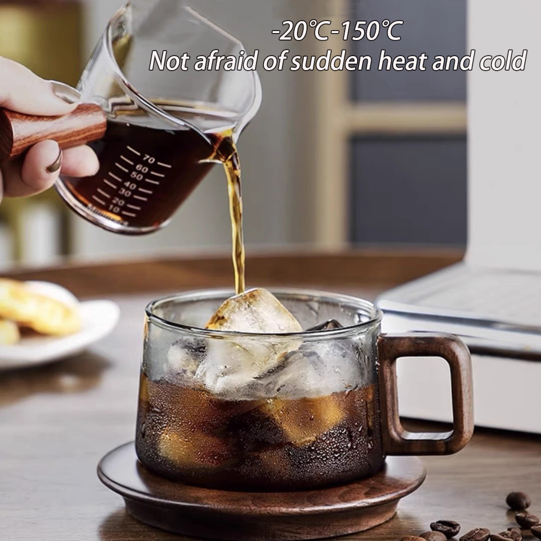 Kaffeetasse mit Holzgriff und  – Espresso Cup Saucer Bewertung und Preis