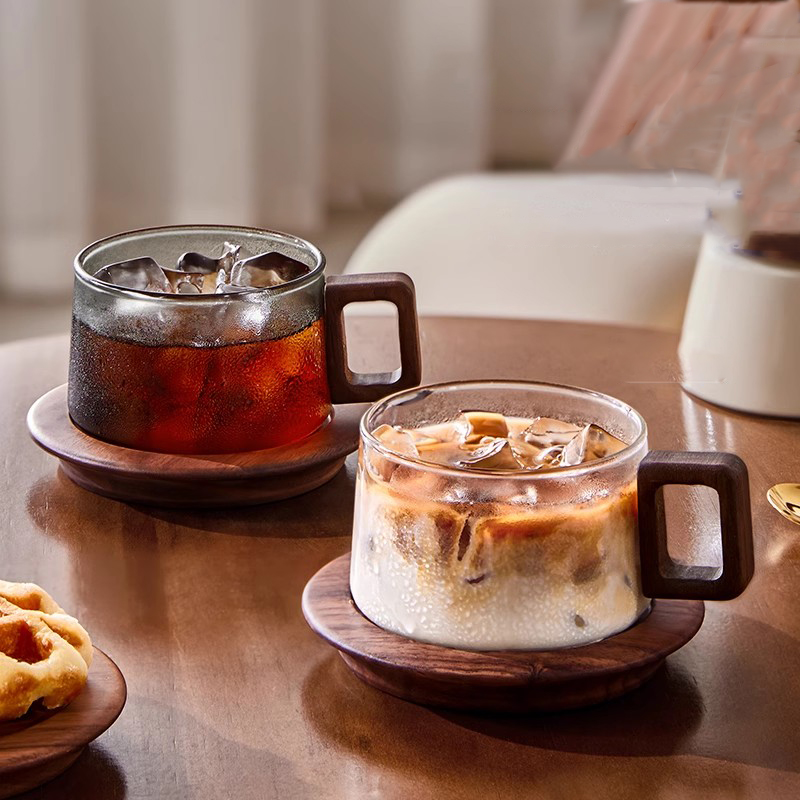 Kaffeetasse mit Holzgriff und  – Espresso Cup Saucer Bewertung und Preis