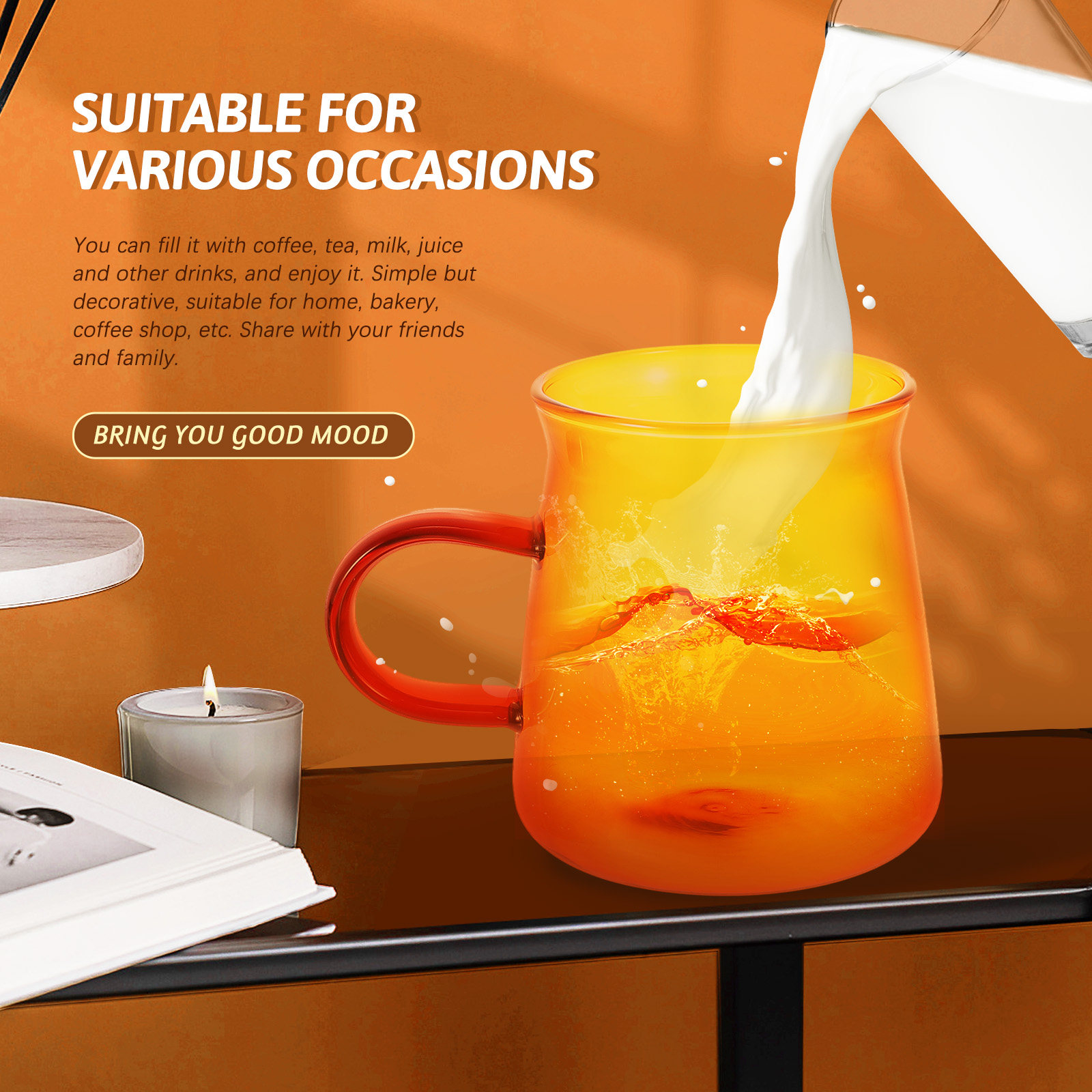 1 Set Glas-Kaffeetasse und Unt – Coffee Tea Drinks Bewertung und Preis