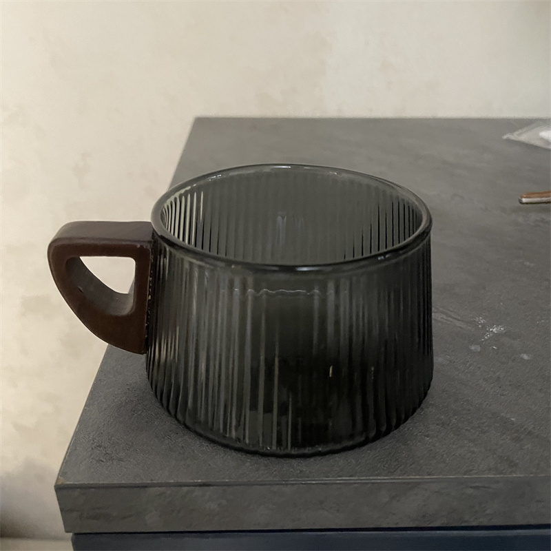 200 ml Streifen Glas Kaffeetas – Espresso Cup Saucer Bewertung und Preis