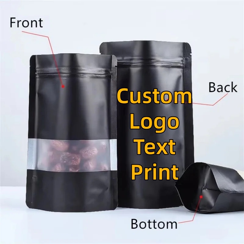 100PCS Stand-up Matte Schwarz  – Coffee Tea Day Bewertung und Preis