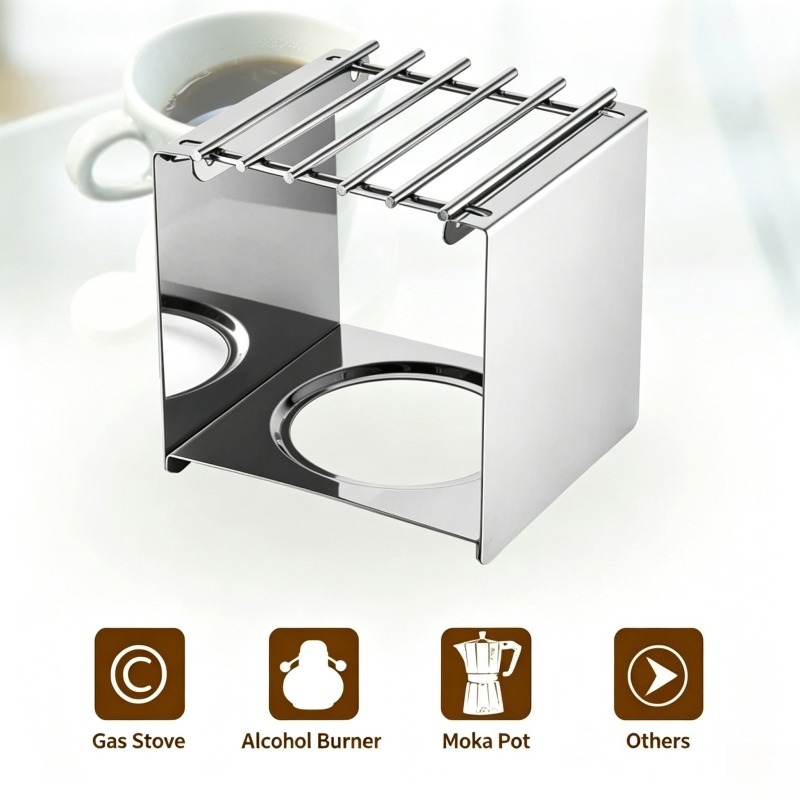 Quadratischer Kaffeekocherstän – Coffee Tea Chocolate Bewertung und Preis