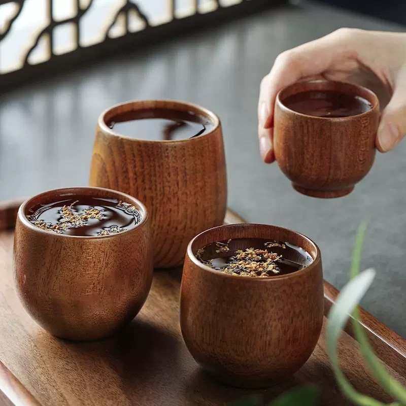 Hölzerne große Bauch becher Mi – Coffee Plus Tea Bewertung und Preis