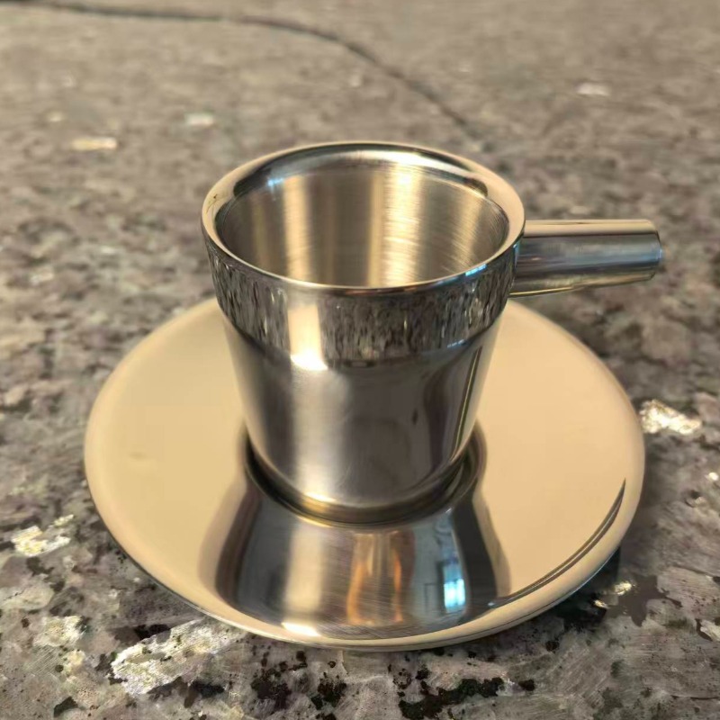 2er-Pack Edelstahl-Kaffeetasse – Espresso Cup Saucer Bewertung und Preis