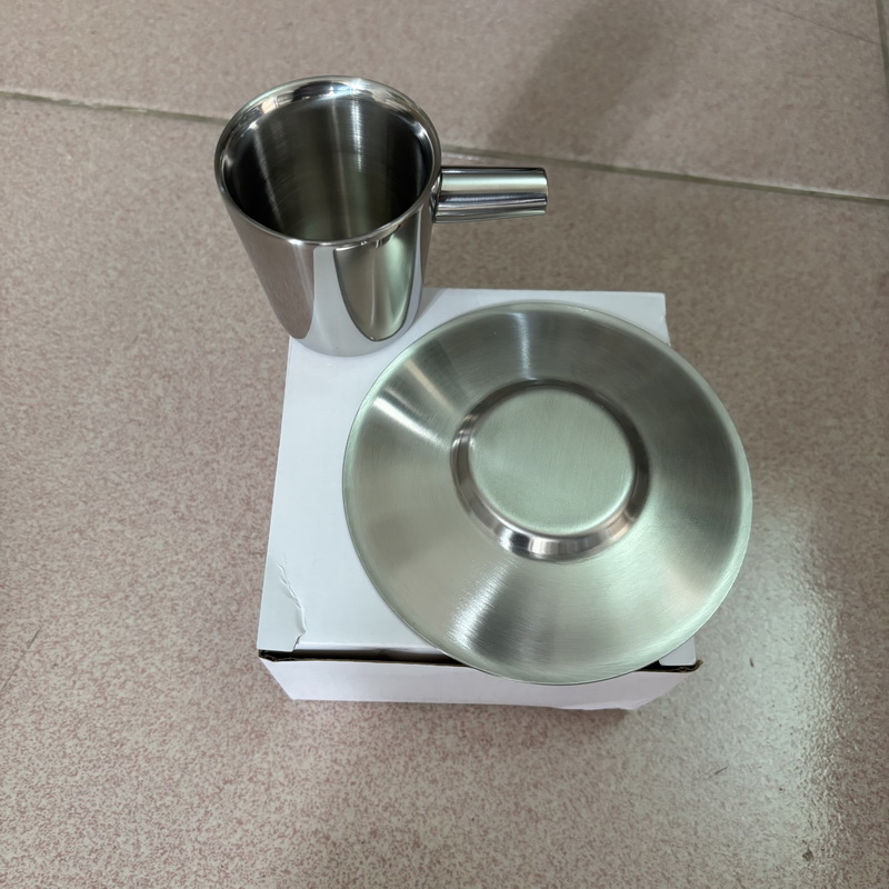 2er-Pack Edelstahl-Kaffeetasse – Espresso Cup Saucer Bewertung und Preis