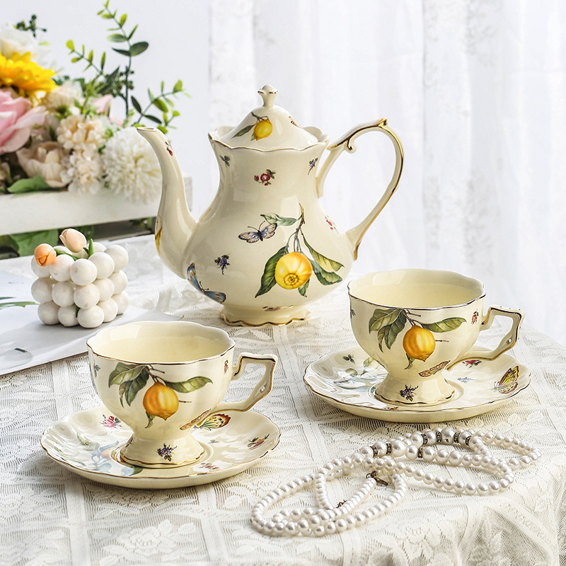 Vintage Zitrone Teekanne Kaffe – Espresso Cup Saucer Bewertung und Preis