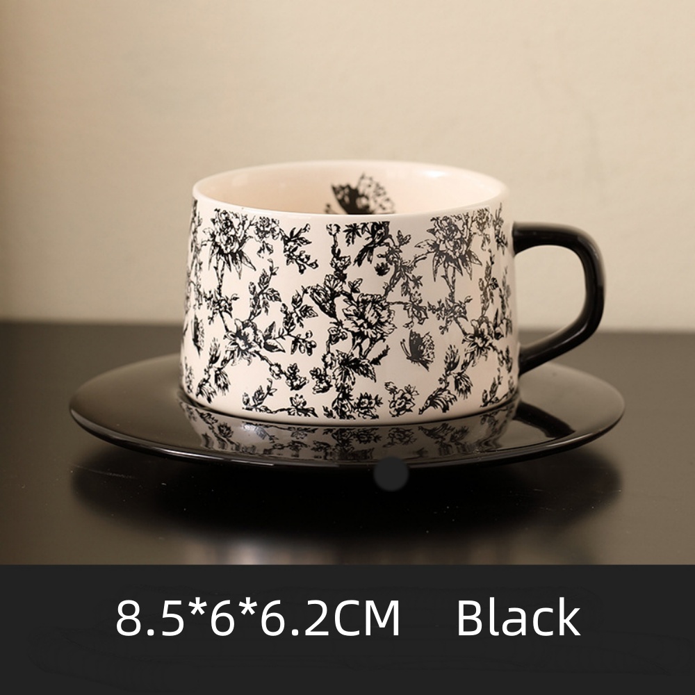 Kaffeetasse mit Vintage-Blumen – Espresso Cup Saucer Bewertung und Preis